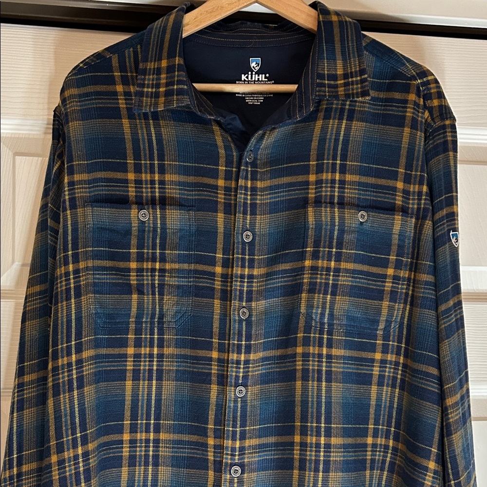 Kuhl Men's Fugitive Flannel Plaid Shirt Size Large